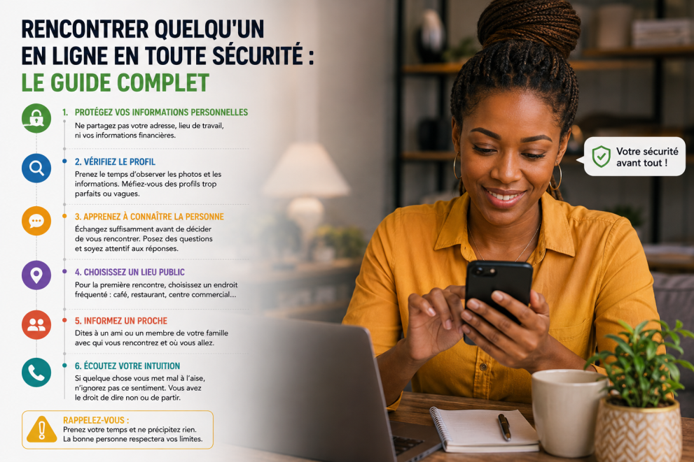 Rencontrer quelqu'un en ligne en toute sécurité : le guide complet