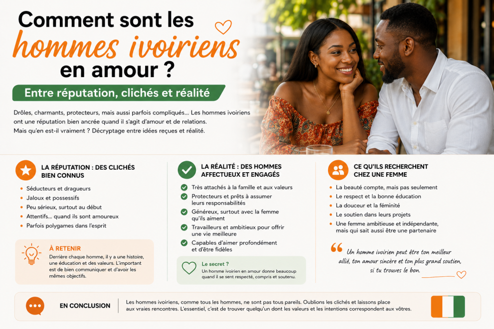 Comment sont les hommes ivoiriens en amour ? Entre réputation, clichés et réalité